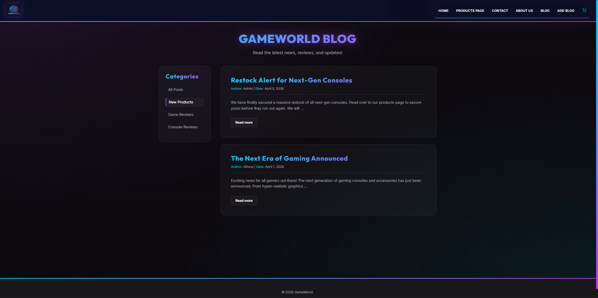 GameStore App 6